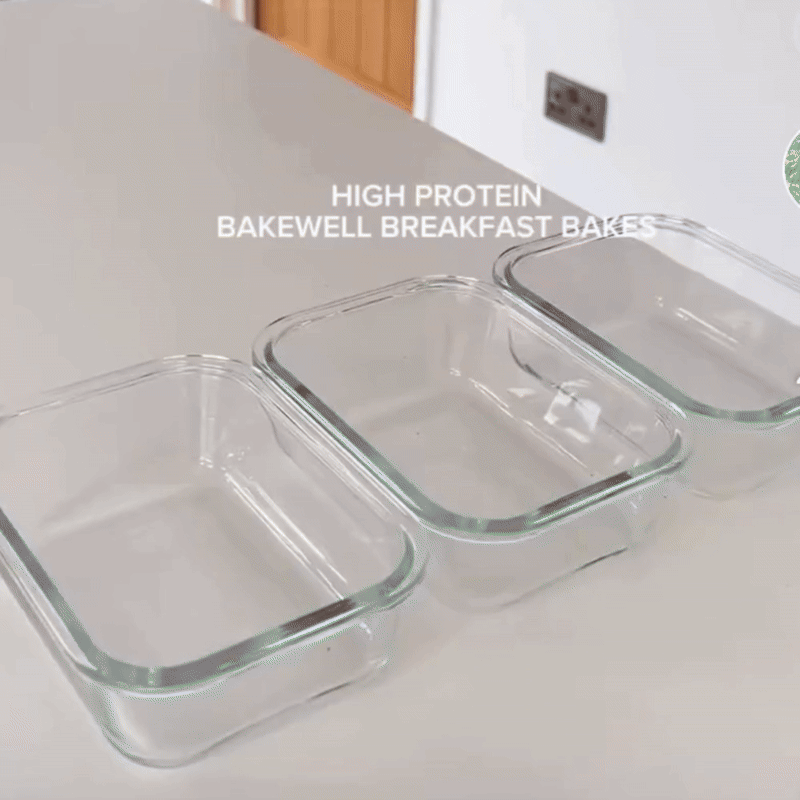 Glass Food Prep Containers | 3pk