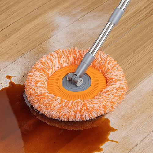 Rotatable Microfiber Mop for Cleaning Wet & Dry Surfaces - Floors, Walls & Ceilings