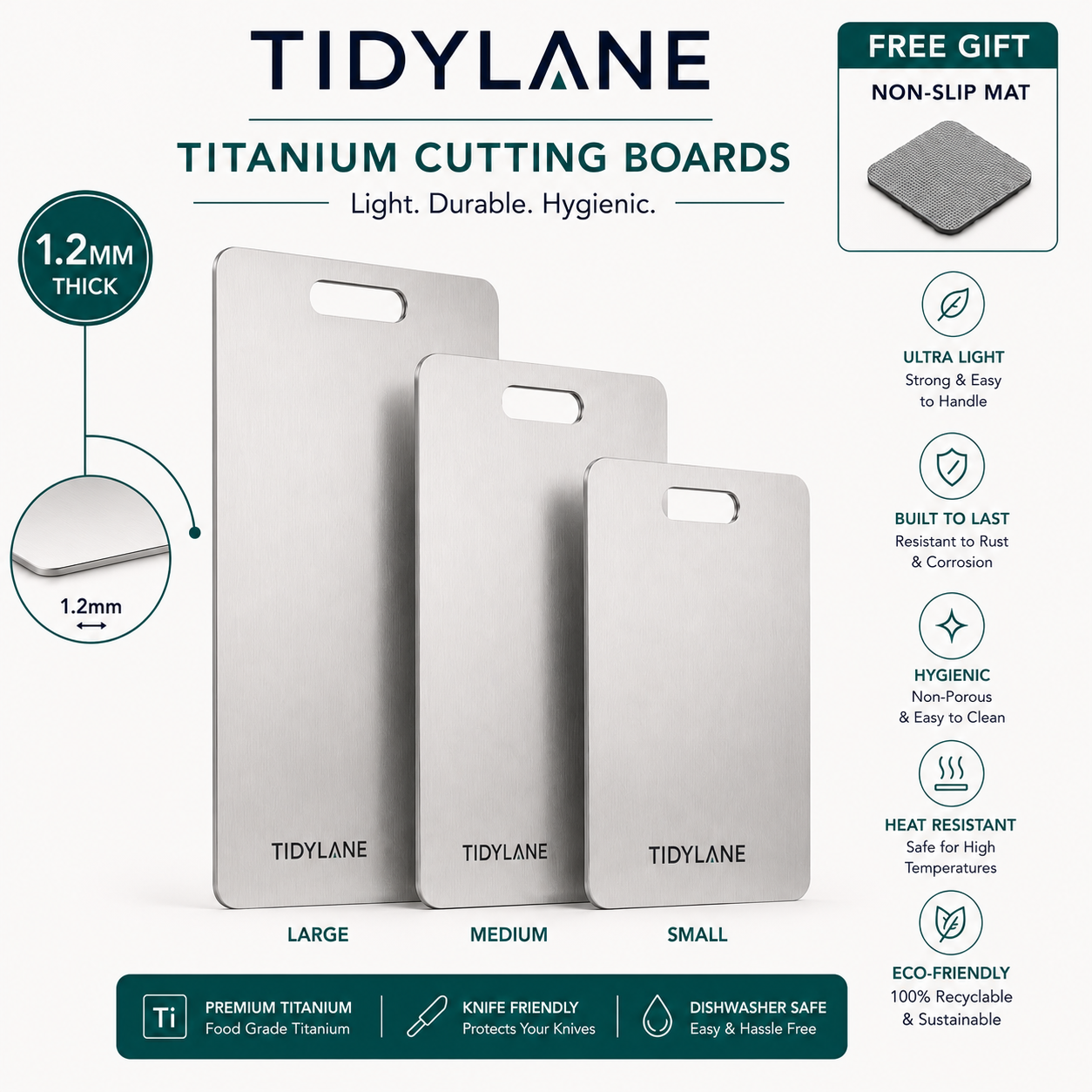 Tidy Lane Australian Titanium Chopping Board