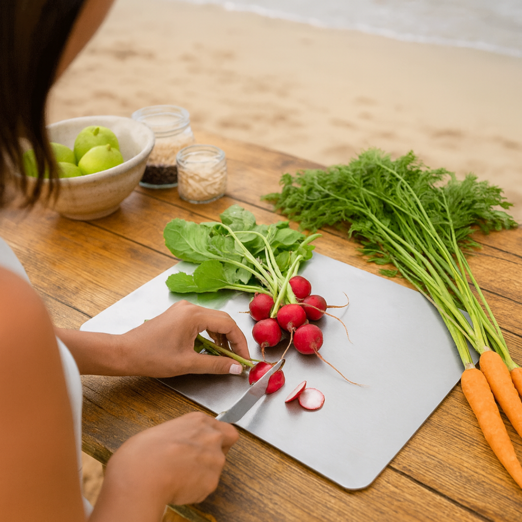Australia's Only Pure Titanium Chopping Board
