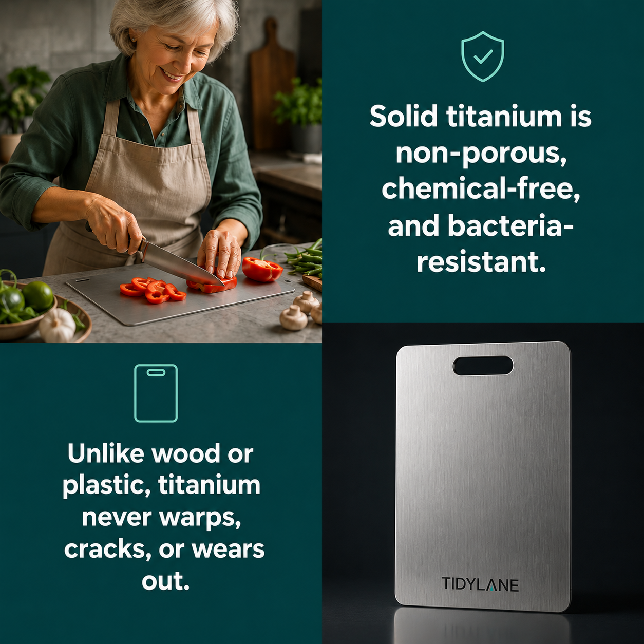 Tidy Lane Australian Titanium Chopping Board