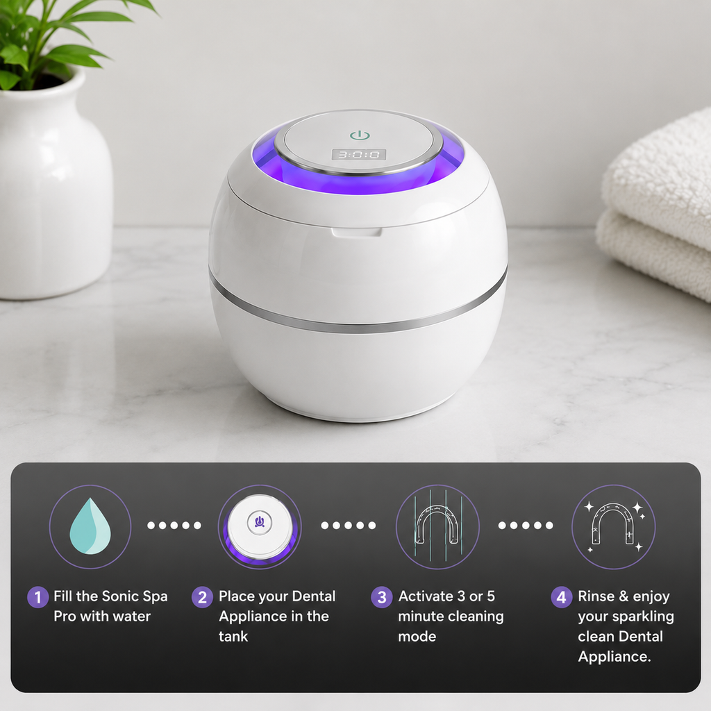 Dental Spa Pod - The #1 Dental Approved Ultrasonic & UVC Cleaner