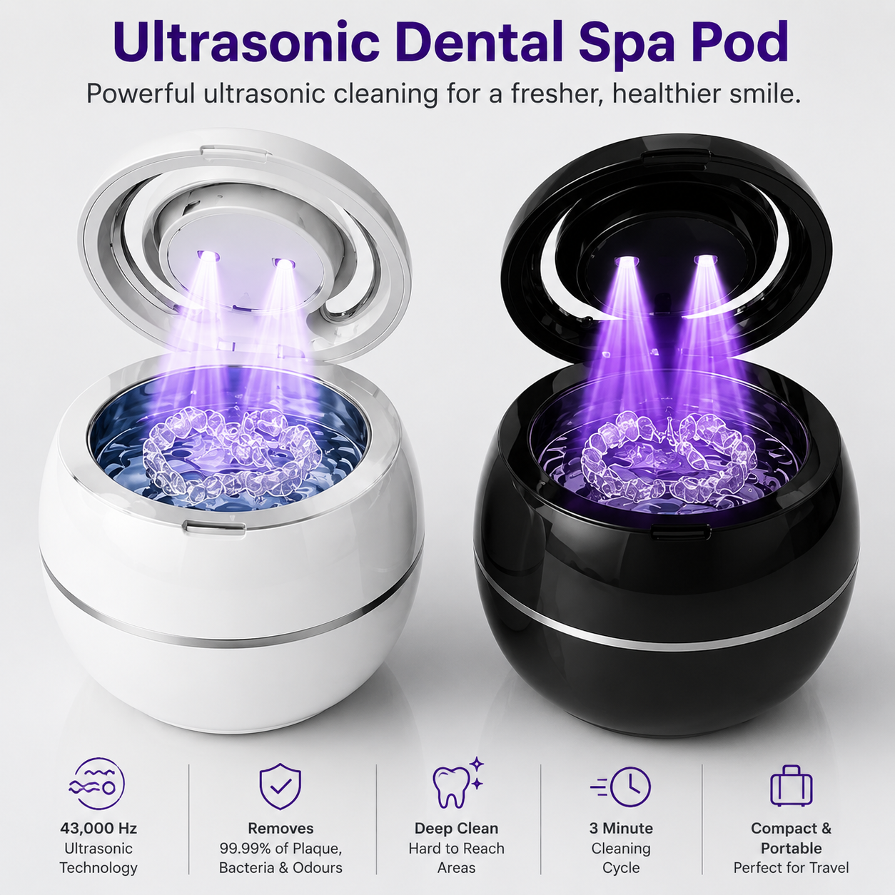 Dental Spa Pod - The #1 Dental Approved Ultrasonic & UVC Cleaner