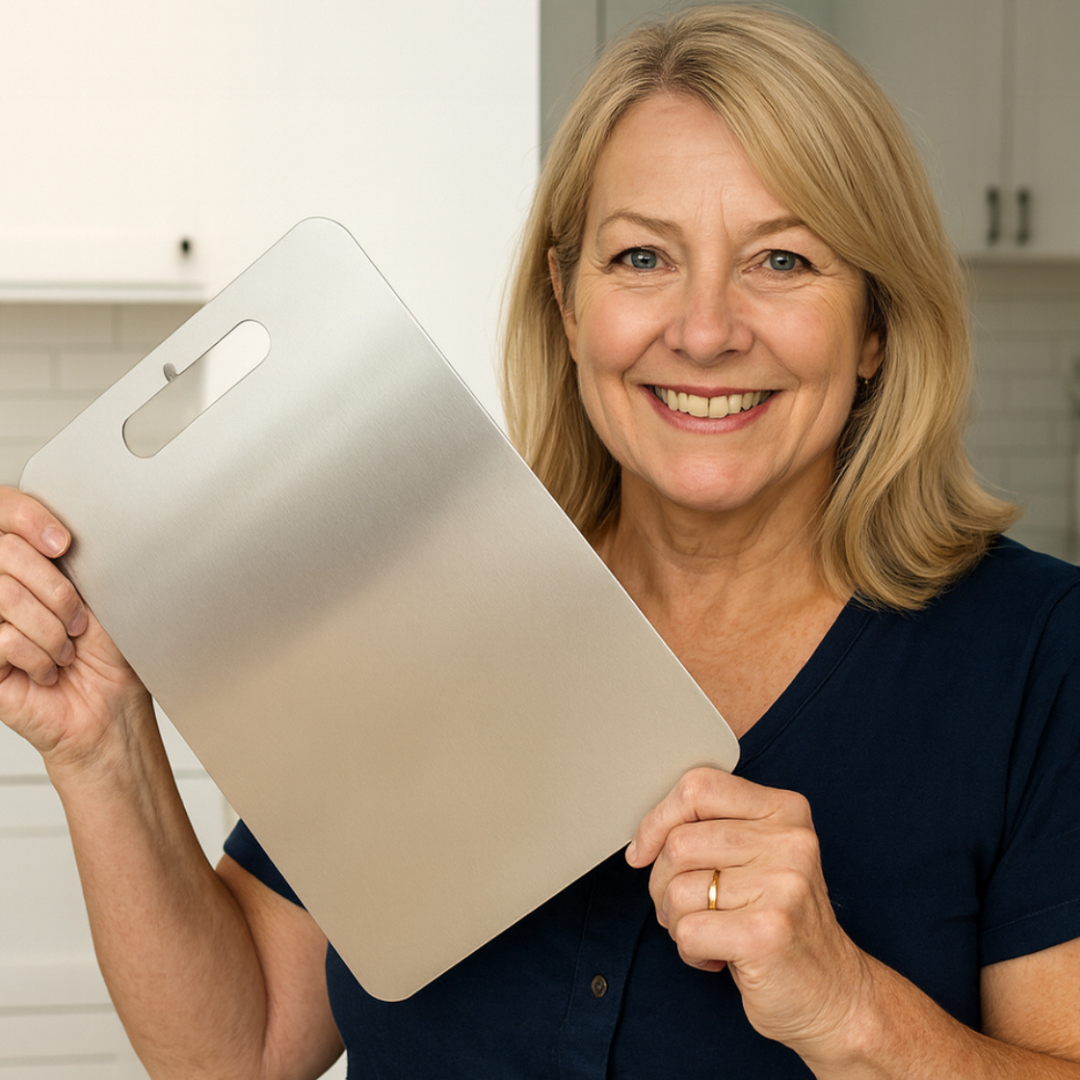 Titanium Chopping Board - 100% Germ-Free & Microplastic Free