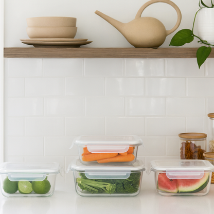 Glass Food Prep Containers | 3pk